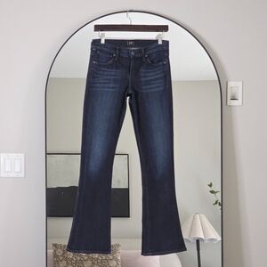 Citizens Of Humanity Low-Rise Bootcut Jeans in Dark Wash, Size 26